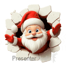 Santa relaxing on vacation clipart