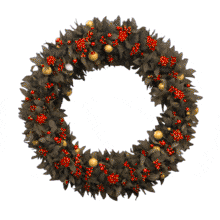 Add a touch of holiday warmth with this animated Christmas wreath — perfect for PowerPoint slides about Christmas, winter celebrations, and festive decor.