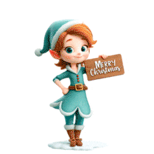 Download this cheerful Christmas Elf Girl PowerPoint Animation to spread holiday cheer in your presentations.