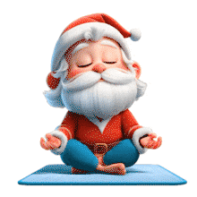 Download this Santa Claus meditation PowerPoint Animation for a festive and peaceful presentation enhancement.