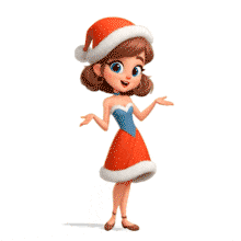 Download this festive Santa Girl PowerPoint Animation to enhance your holiday presentations.