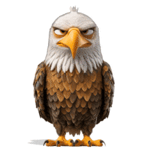 Download this Serious Eagle PowerPoint Animation to enhance your presentations with a strong character for leadership, focus or detemination design.