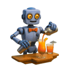 Download this Robot Bartender PowerPoint Animation to enhance your presentations with a fun and engaging visual element.