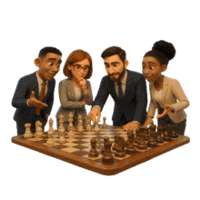 Download this engaging PowerPoint Animation of a Business Chess Meeting to enhance your presentations.