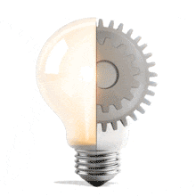 Download this PowerPoint Animation featuring a gear lightbulb concept to enhance your presentations with innovative visuals.