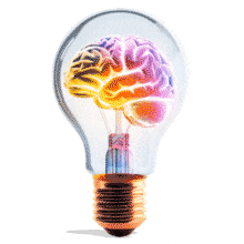 Download this PowerPoint Animation featuring a lightbulb brain to inspire creativity and innovation in your presentations.