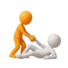 Download this PowerPoint Animation about helping someone up to enhance your presentation's message of support and teamwork.