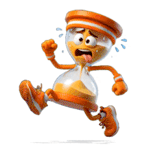Download this engaging PowerPoint Animation featuring a running hourglass character. It adds humor and urgency to your presentations.