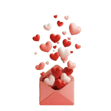 Download this captivating PowerPoint Animation featuring a Love Envelope filled with hearts.