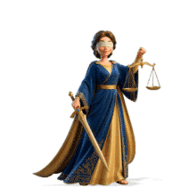 Download this PowerPoint Animation featuring Justice Lady for engaging presentations.
