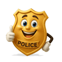 Download this engaging Happy Police Badge PowerPoint Animation. It adds a fun element to your presentations.