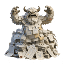 Download this engaging Paperwork Monster PowerPoint Animation. It brings life to your presentations.
