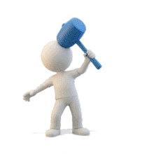 Download this PowerPoint Animation illustrating a self-affliction concept.