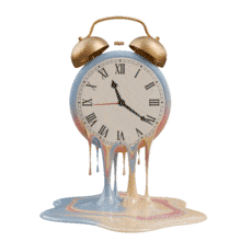 Download this PowerPoint Animation featuring a melting clock to illustrate the concept of time.