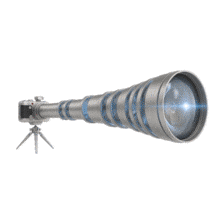 Download this PowerPoint Animation showcasing a long lens camera for dynamic photography presentations.