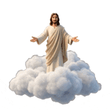 Download this engaging PowerPoint Animation featuring Jesus on a cloud.