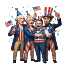 Download this Patriotic Party PowerPoint Animation. Celebrate unity and joy with festive visuals.