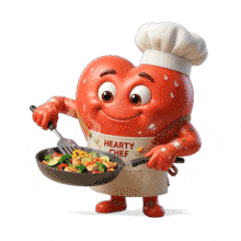 Download this fun PowerPoint Animation featuring Heart Chef cooking healthy meals.