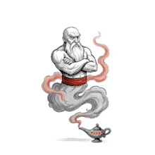 Download this Strong Genie PowerPoint Animation.