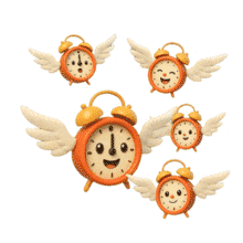 Download this fun Flying Clock PowerPoint Animation to show a visual metaphore for time flys.