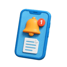 Download this engaging PowerPoint Animation for phone notifications.