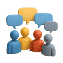 Download this engaging PowerPoint Animation featuring speech bubbles for dynamic presentations.