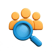 Download this PowerPoint Animation featuring a magnifying glass searching for information.