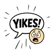 Download this fun PowerPoint Animation featuring a surprised character exclaiming Yikes!