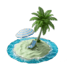Download this Sandy Island PowerPoint Animation.