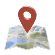 Download this engaging PowerPoint Animation featuring a map marker and use to accompany a message about finding a destination or goal.
