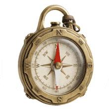 Download this PowerPoint Animation featuring a spinning compass.