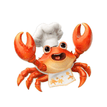 Download this Happy Chef Crab PowerPoint Animation.