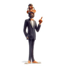 Download this engaging PowerPoint Animation featuring a character pointing to emphasize key points.