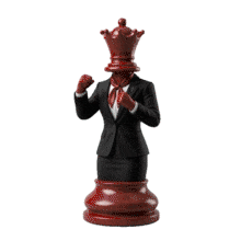 Download this Red Humanoid Chess Piece PowerPoint Animation.