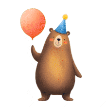 Download this charming Birthday Bear PowerPoint Animation. Perfect for festive celebrations and joyful presentations.