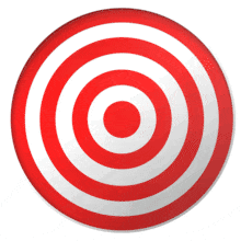 Download a low accuracy, low precision shooting target animation. Perfect for illustrating high variance, unreliability, and random error in presentations.