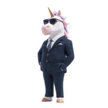 Download the Unicorn Businessman animation to represent rare talent, peak performance, and the perfect 'Unicorn Employee' in your next presentation.
