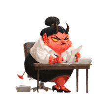 Download this engaging PowerPoint Animation featuring an Angry Devil Office Worker. Perfect for business presentations.