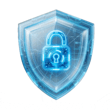 Download our futuristic shield animation for PowerPoint &amp; Google Slides. High-tech blue circuit design perfect for cybersecurity &amp; data protection themes.