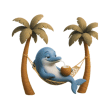 Download this Dolphin on Hammock PowerPoint Animation. Relaxing and fun for presentations.
