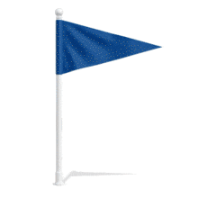 Animated Clipart Waving Flag Marker PowerPoint Animation layout preview.