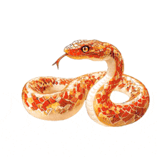 Snake Defensive Coil PowerPoint PowerPoint Animation layout preview.