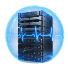 Server Energy Sphere PowerPoint PowerPoint Animation layout preview.