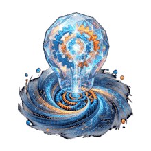 Data Idea Vortex PowerPoint PowerPoint Animation layout preview.