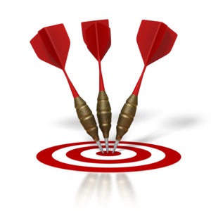 Darts Hit Target | 3D Animated Clipart for PowerPoint 