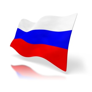 russia flag perspective anim