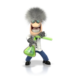 A scientist combines two formulas.