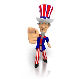 uncle sam thumbs up clipart