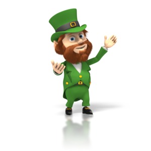 St Patrick Day Man Stagger | 3D Animated Clipart for PowerPoint ...