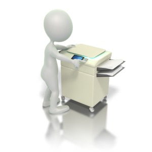 Copier Machine Copying | 3D Animated Clipart for PowerPoint -  